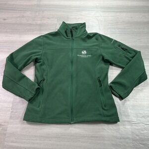 Sacramento State Hornets Jacket Womens Medium Green NCAA College Columbia Fleece